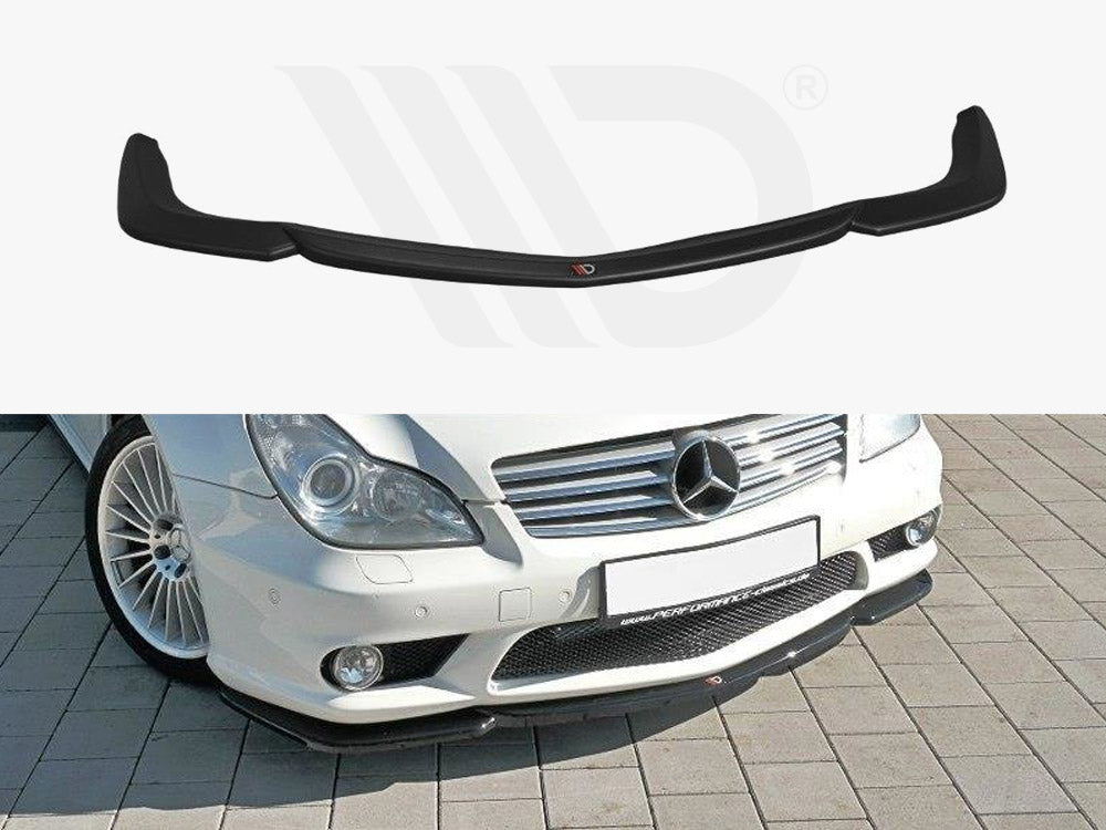 Front Splitter V.1 Mercedes CLS C219 55AMG Sedan 2004-2006 Maxton Design