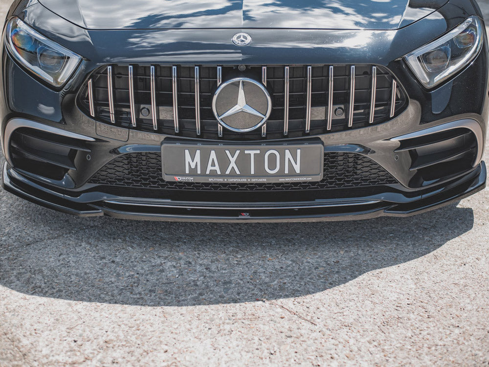 Front Splitter V.1 Mercedes-benz CLS AMG Line / 53AMG C257 2018-2021 Maxton Design