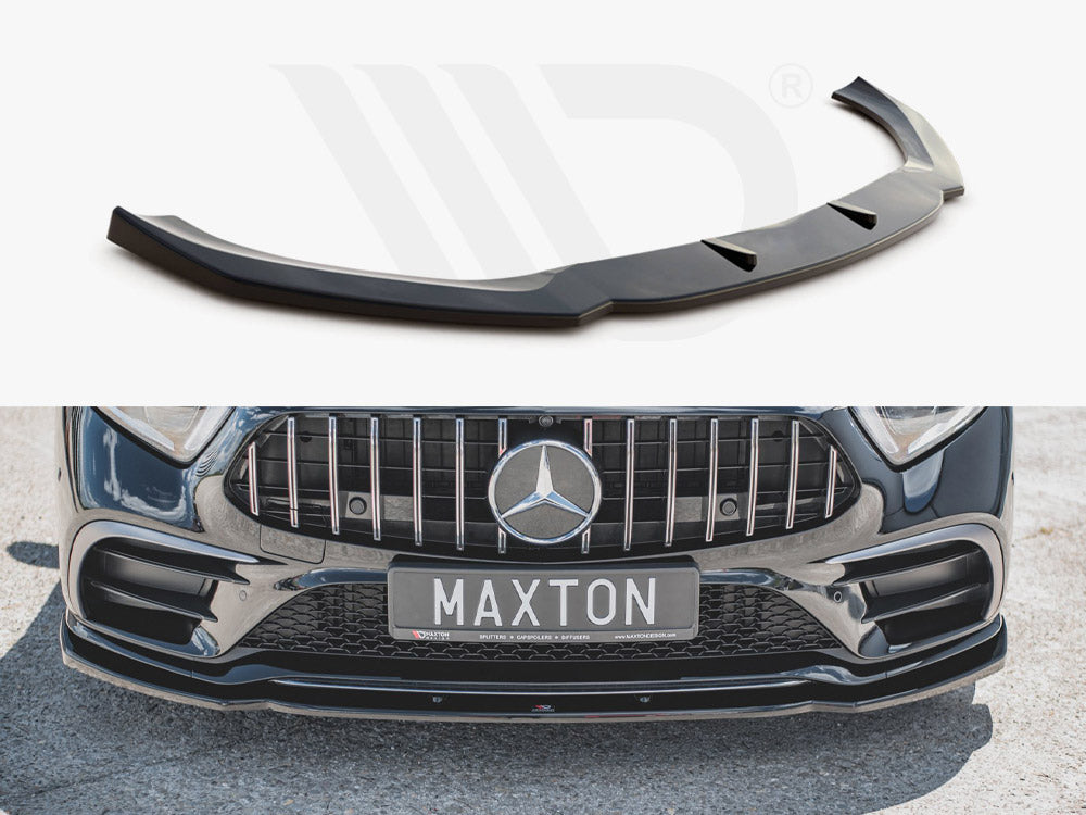 Front Splitter V.2 Mercedes-benz CLS AMG Line / 53AMG C257 2018-2021 Maxton Design