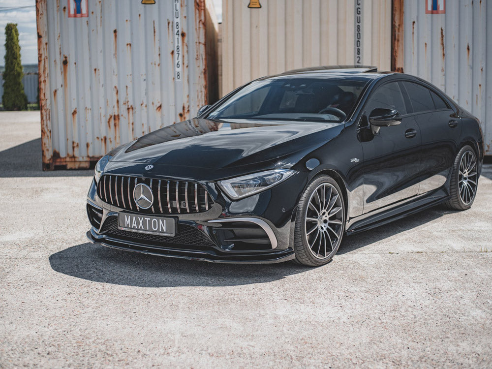 Front Splitter V.2 Mercedes-benz CLS AMG Line / 53AMG C257 2018-2021 Maxton Design