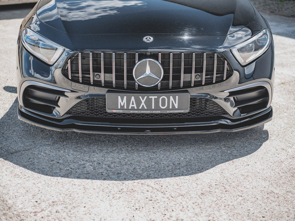 Front Splitter V.2 Mercedes-benz CLS AMG Line / 53AMG C257 2018-2021 Maxton Design