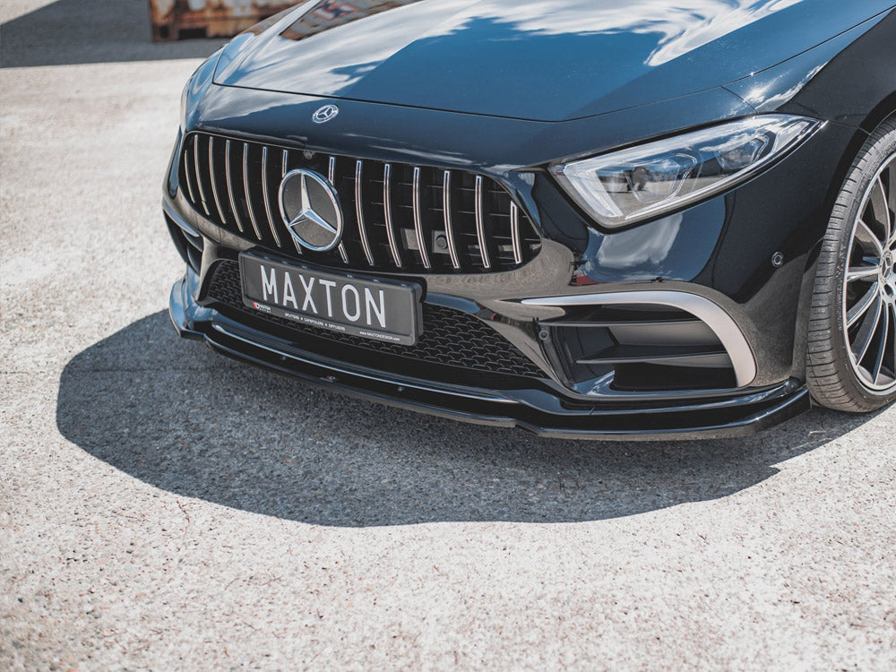 Front Splitter V.2 Mercedes-benz CLS AMG Line / 53AMG C257 2018-2021 Maxton Design