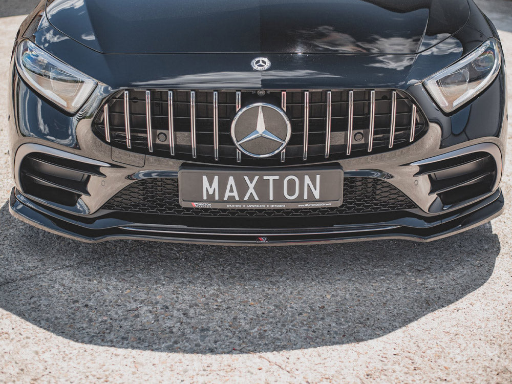 Front Splitter V.3 Mercedes-benz CLS AMG Line / 53AMG C257 2018-2021 Maxton Design