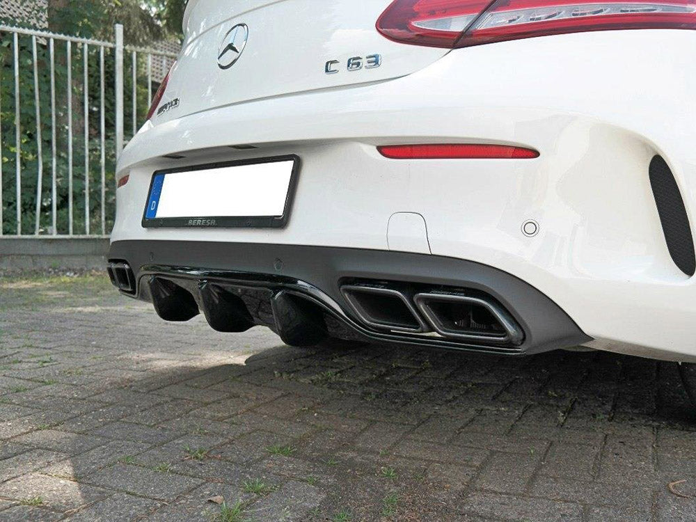 Rear Valance Mercedes C 205 63 AMG Coupe 2016-2018 Maxton Design