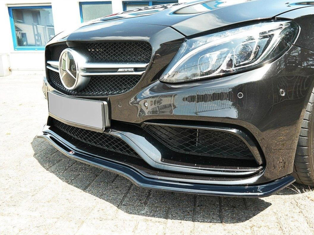 Front Splitter V.1 Mercedes C-class S205 63 AMG Estate 2015-2018 Maxton Design