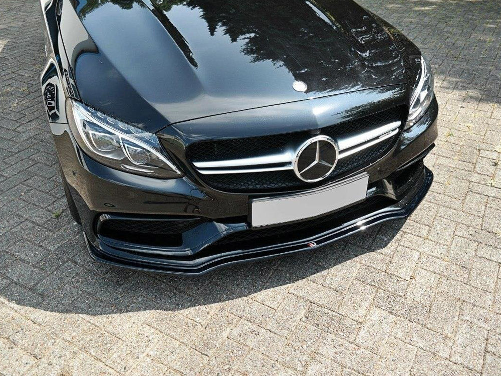 Front Splitter V.1 Mercedes C-class S205 63 AMG Estate 2015-2018 Maxton Design