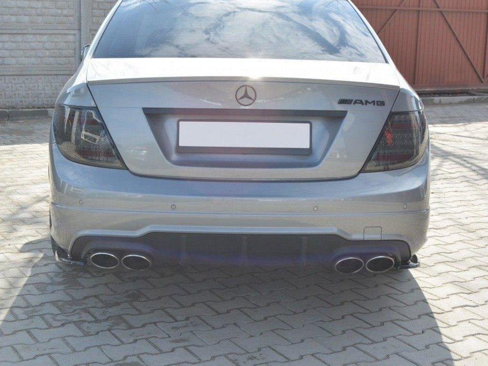 Rear Side Splitters Mercedes C W204 Amg-line (Facelift) / C63 AMG 2011-2014 Maxton Design