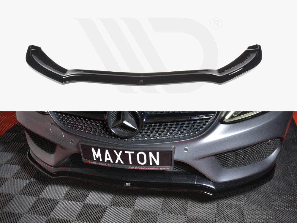 Front Splitter Mercedes C-class W205 Coupe Amg-line 2015-2018 Maxton Design