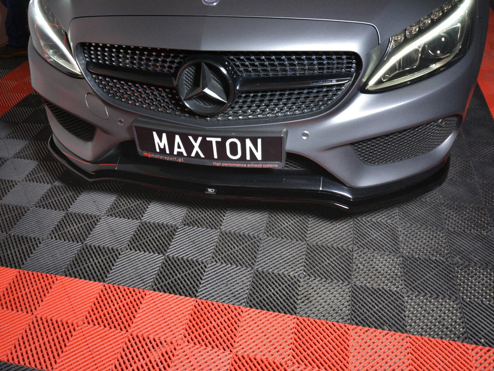 Front Splitter Mercedes C-class W205 Coupe Amg-line 2015-2018 Maxton Design