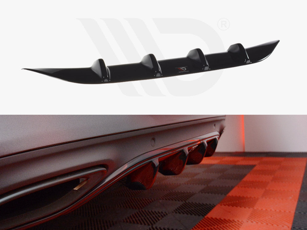 Rear Diffuser Mercedes C-Class W205 Coupe AMG-Line 2015-2018 Maxton Design