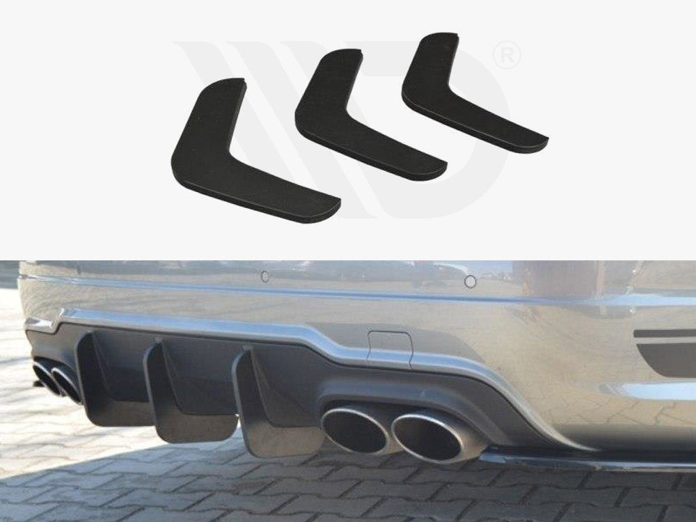 Rear Diffuser V.2 Mercedes C W204 Amg-line (Facelift) 2011-2014 Maxton Design