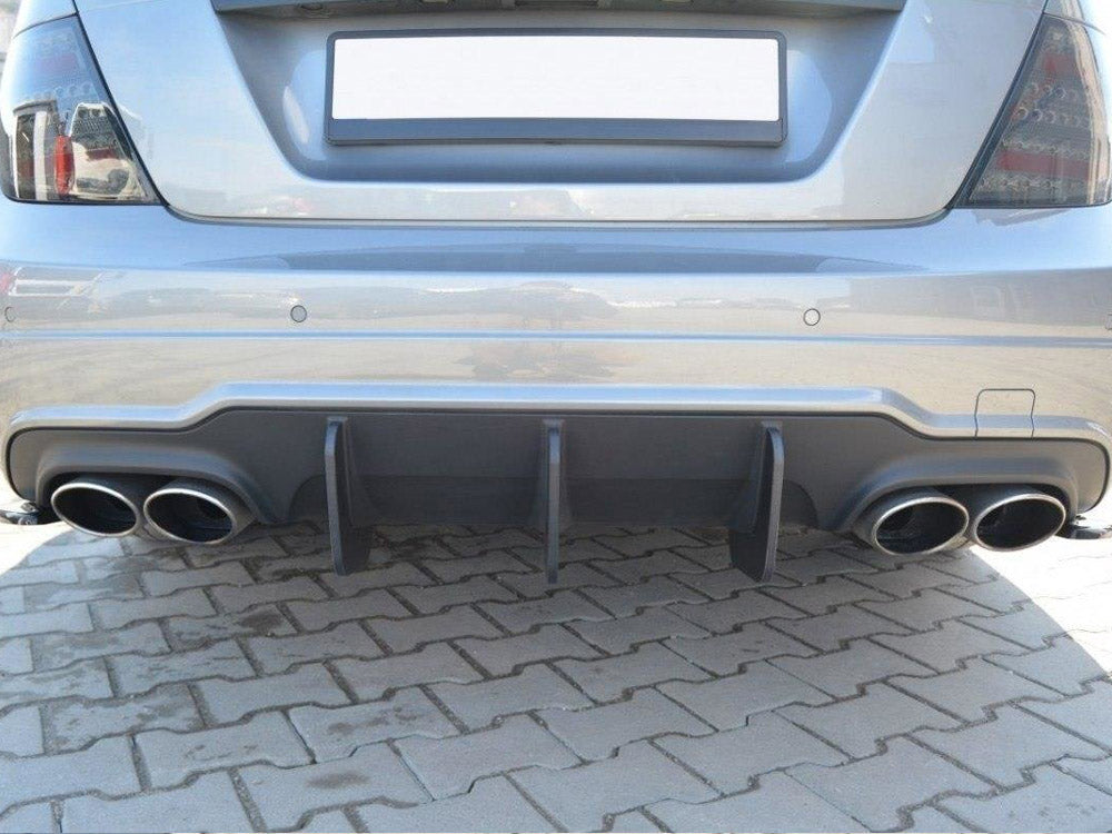 Rear Diffuser V.2 Mercedes C W204 Amg-line (Facelift) 2011-2014 Maxton Design