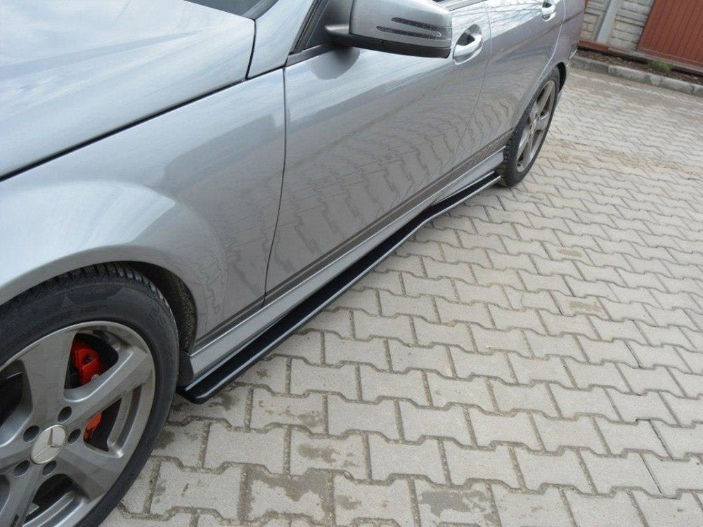 Side Skirts Diffusers Mercedes C W204 Amg-line (Preface) Maxton Design