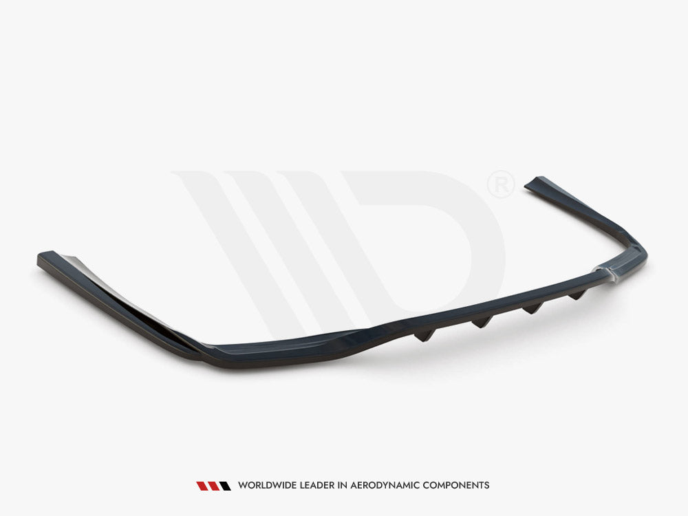 Central Rear Splitter (Vertical Bars) Mercedes C W205 Estate 2014-2018 Maxton Design