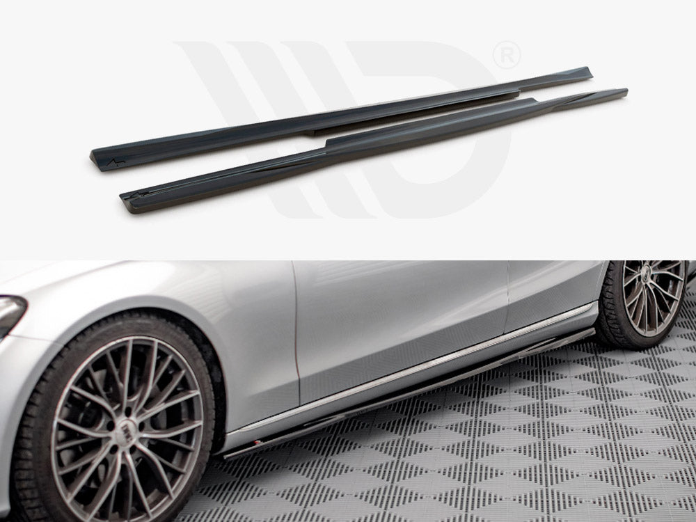 Side Skirts Diffusers Mercedes C W205 2014-2018 Maxton Design