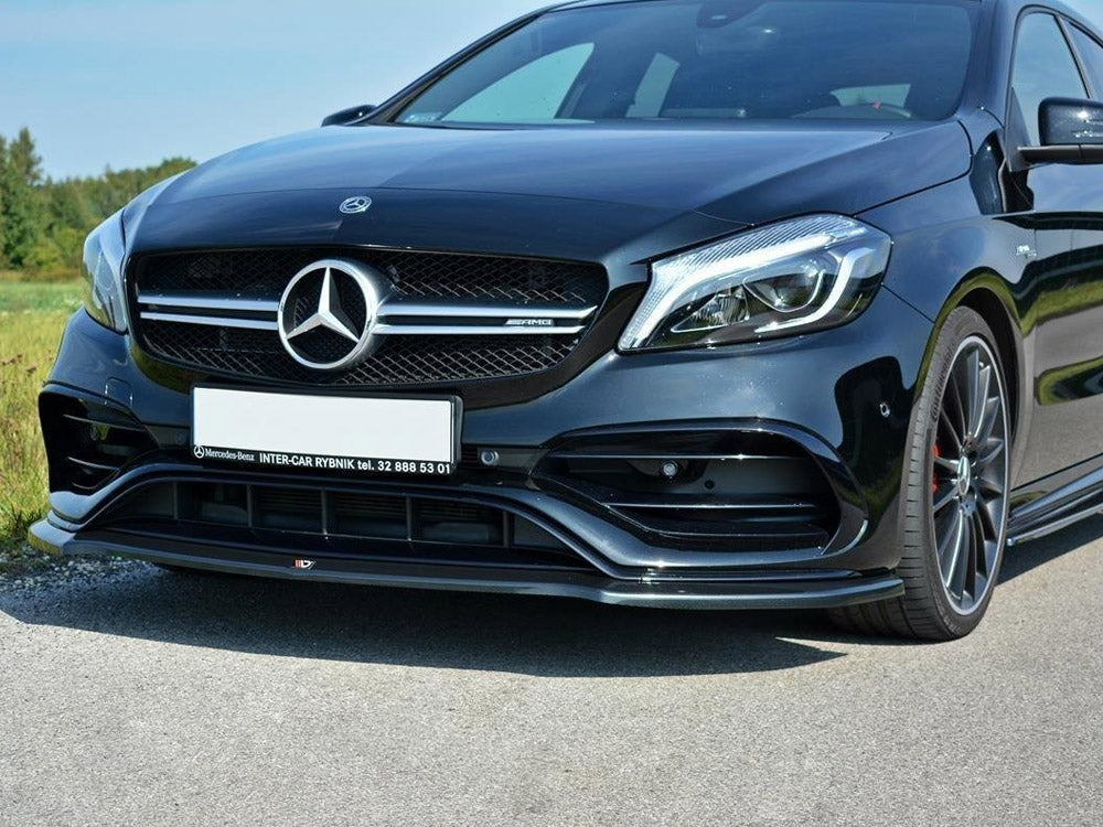 Front Splitter V.1 Mercedes A W176 AMG Facelift Maxton Design