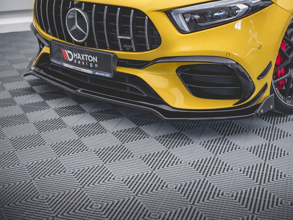 Front Splitter V.3 + Flaps Mercedes AMG A 45 S Aero Pack W177 Maxton Design