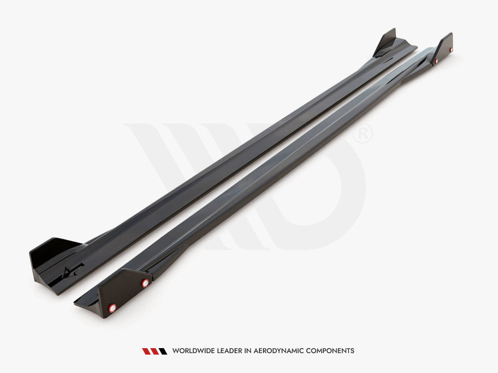 Side Skirts Diffusers V.2 + Flaps Mercedes AMG A45 S Maxton Design