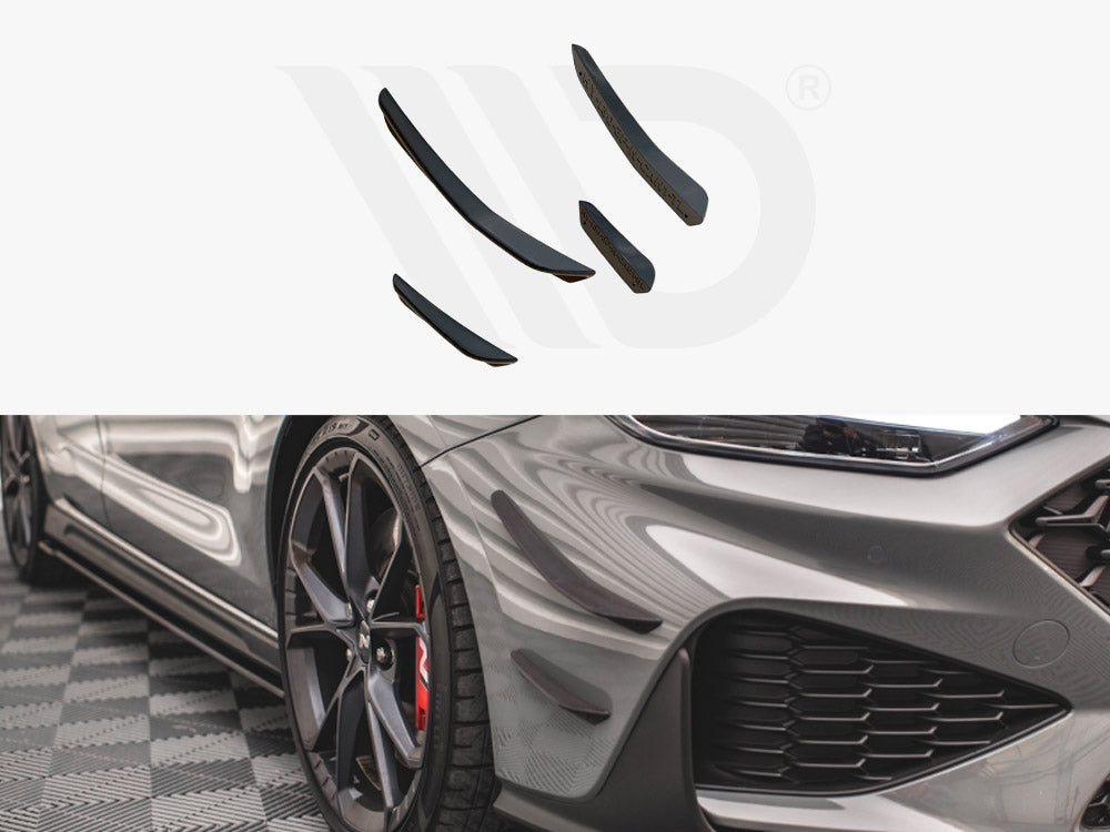 Front Bumper Wings (Canards) Hyundai I30 N Hatchback/fastback MK3 Facelift 2020- Maxton Design