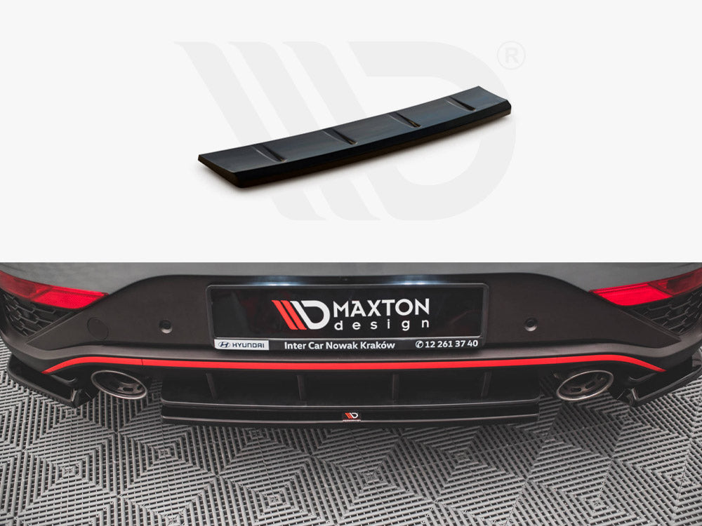 Central Rear Splitter Hyundai I30 N Hatchback Mk3 Facelift 2020- Maxton Design