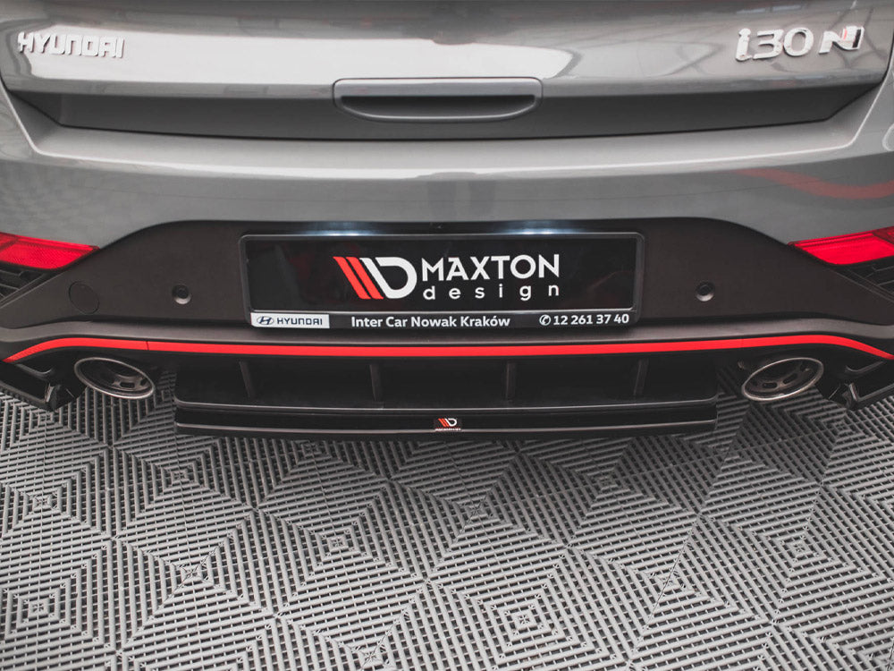 Central Rear Splitter Hyundai I30 N Hatchback Mk3 Facelift 2020- Maxton Design