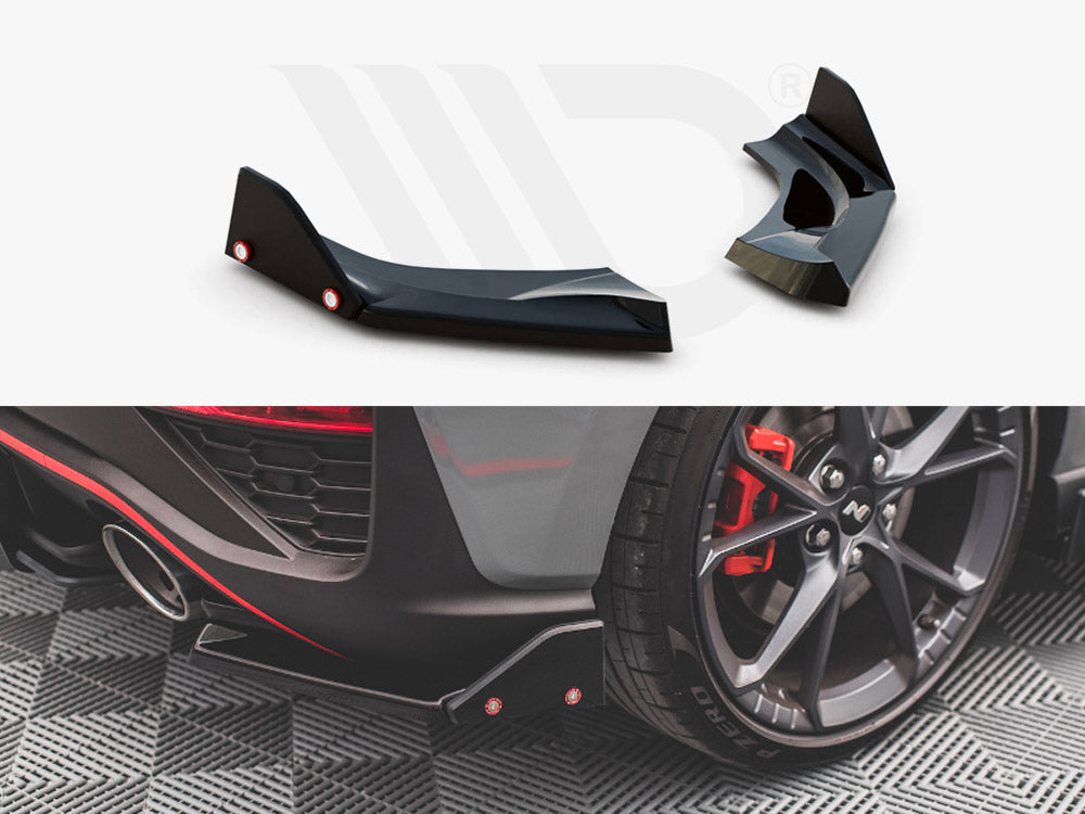 Rear Side Splitters V.1 + Flaps Hyundai I30 N Hatchback Mk3 Facelift Maxton Design