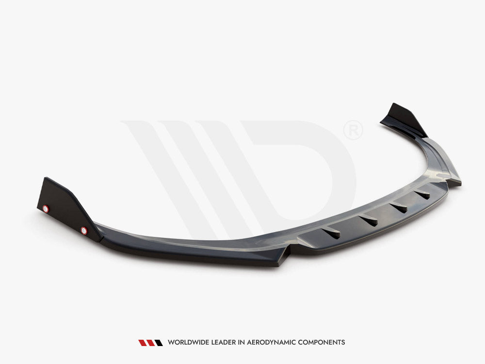 Front Splitter V.1 + Flaps Hyundai I30 N Hatchback / Fastback Mk3 Facelift Maxton Design