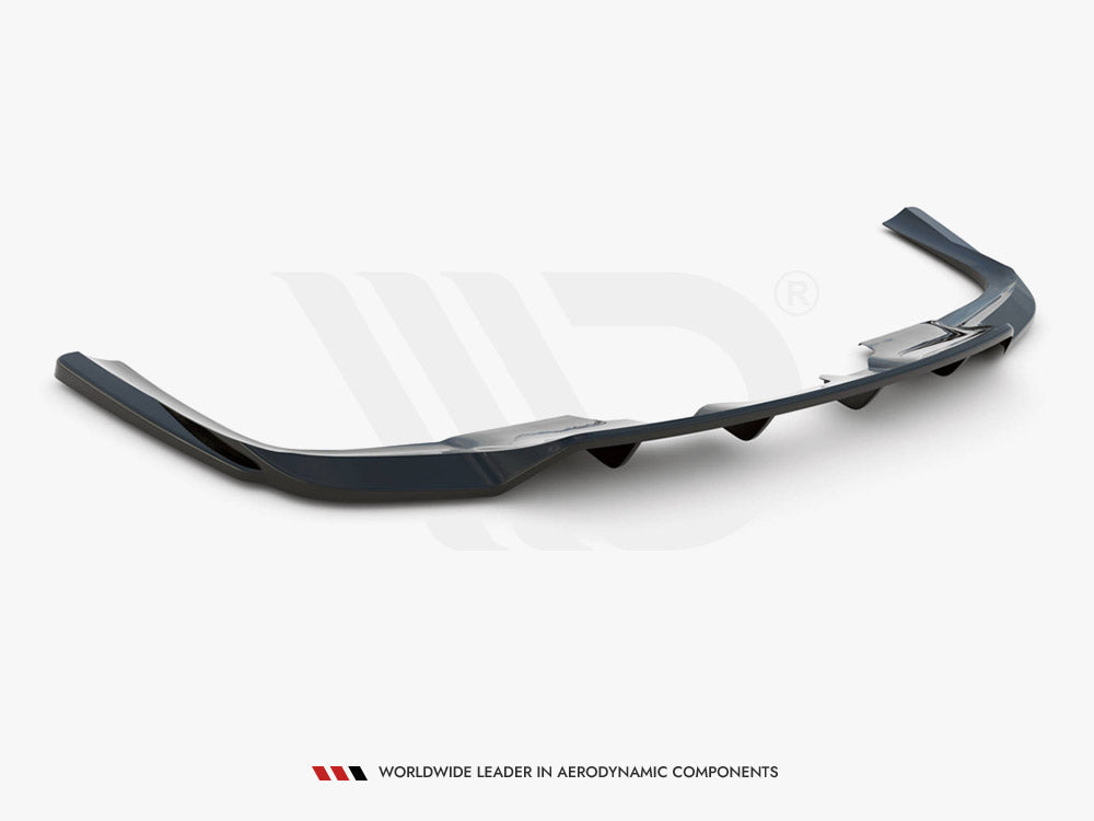 Central Rear Splitter (Vertical Bars) Mercedes GLS Amg-line X167 2019- Maxton Design