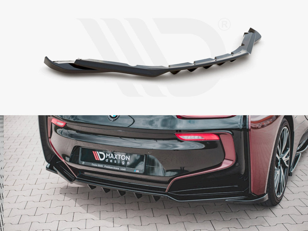 Central Rear Splitter (Vertical Bars) BMW i8 Maxton Design