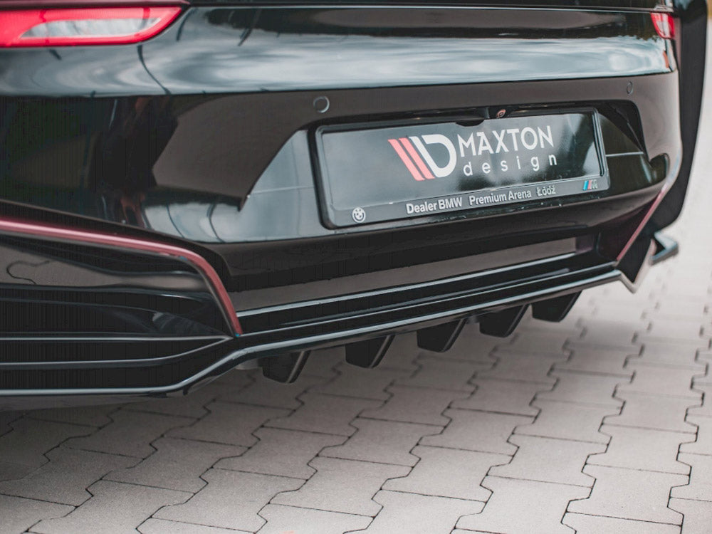 Central Rear Splitter (Vertical Bars) BMW i8 Maxton Design