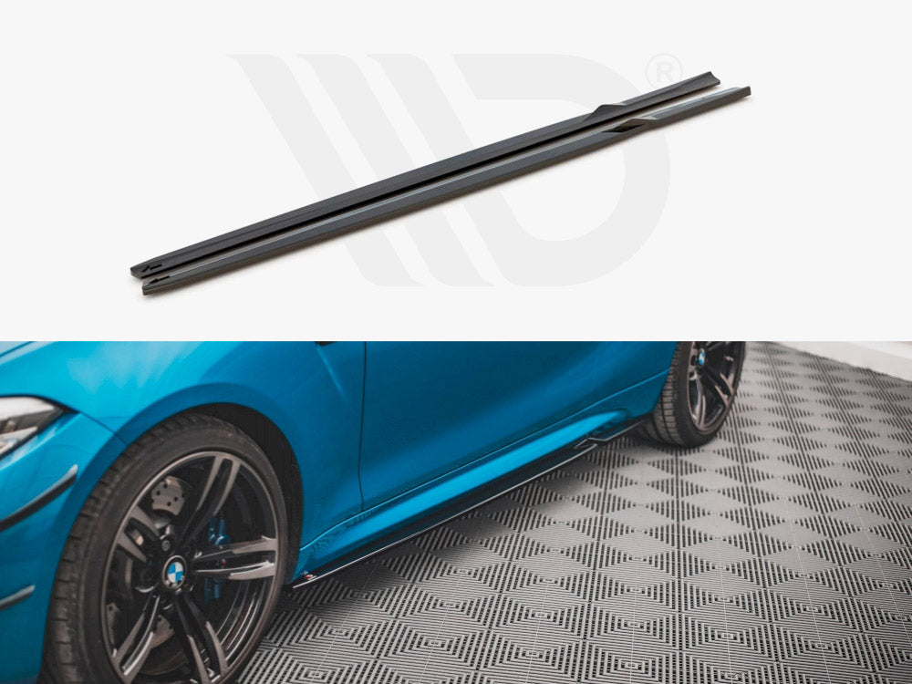 Side Skirts Diffusers V.2 Bmw M2 F87 2016-2020 Maxton Design