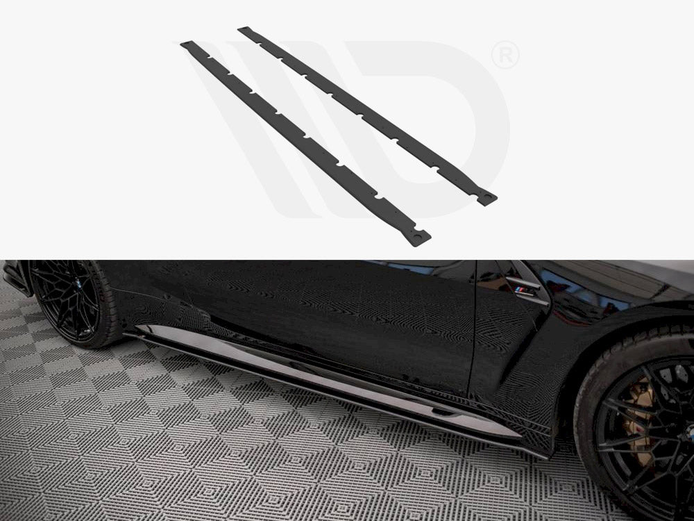 Street PRO Side Skirts Diffusers Bmw M4 G82 2021- Maxton Design