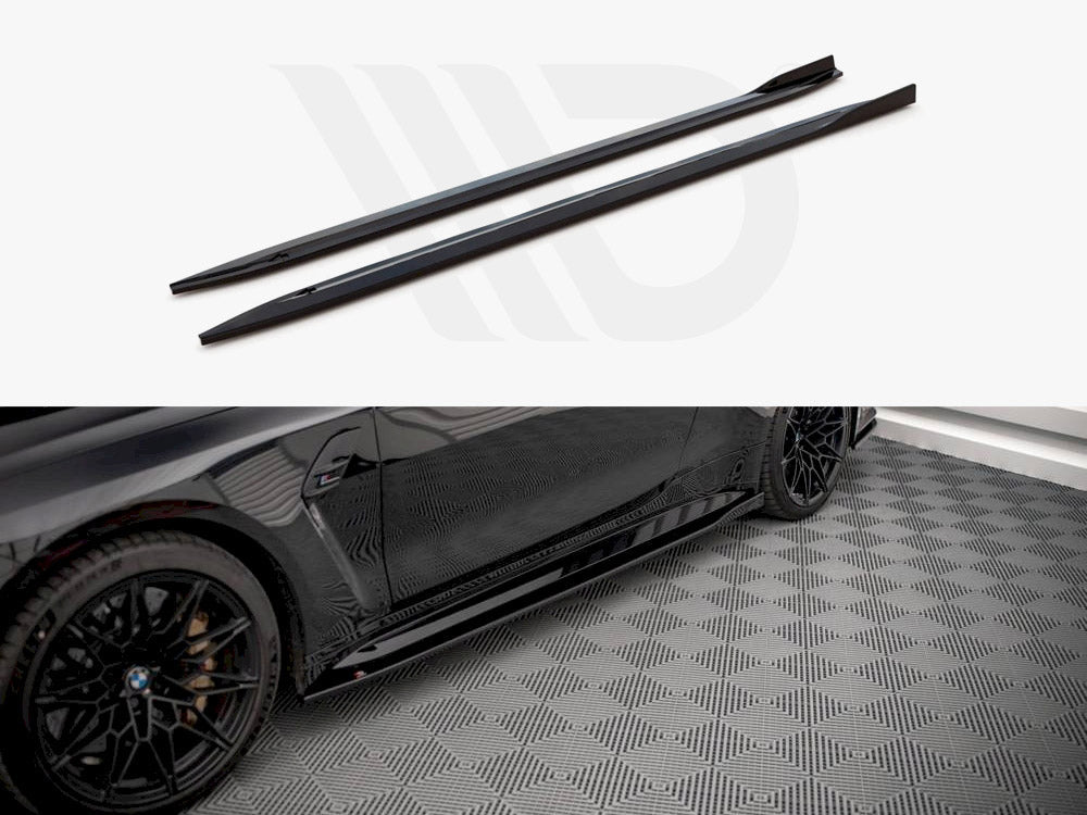 Side Skirts Diffusers V.1 Bmw M4 G82 2021- Maxton Design