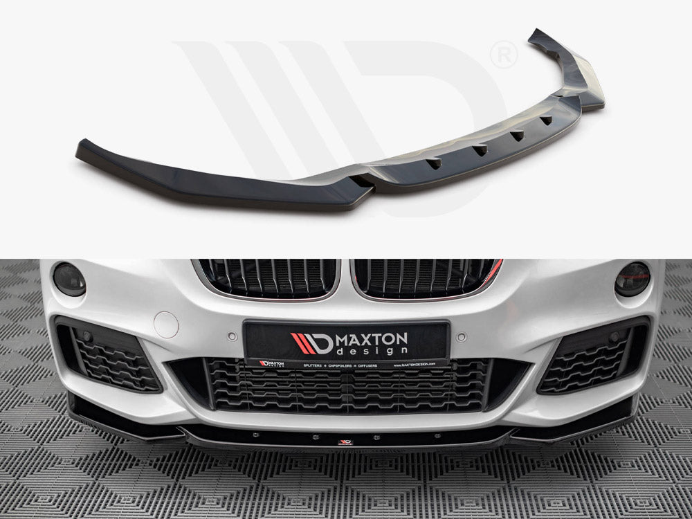 Front Splitter V.1 Bmw X1 M-pack F48 2015-2019 Maxton Design