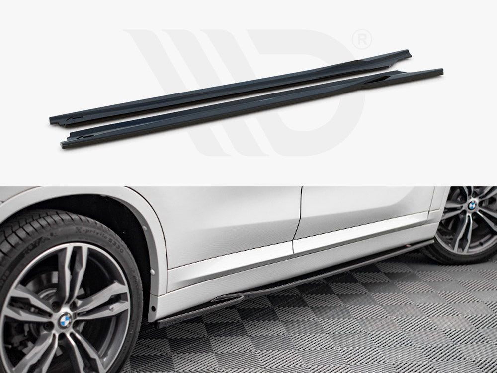 Side Skirts Diffusers Bmw X1 M-pack F48 2015-2019 Maxton Design