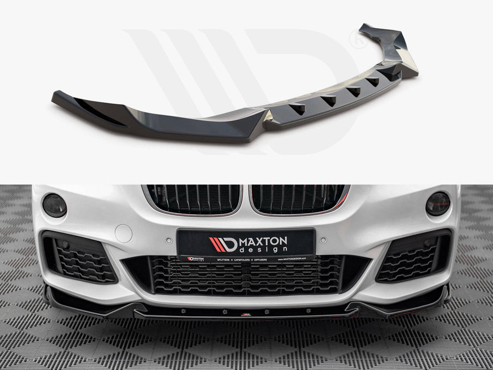 Front Splitter V.2 Bmw X1 M-pack F48 2015-2019 Maxton Design