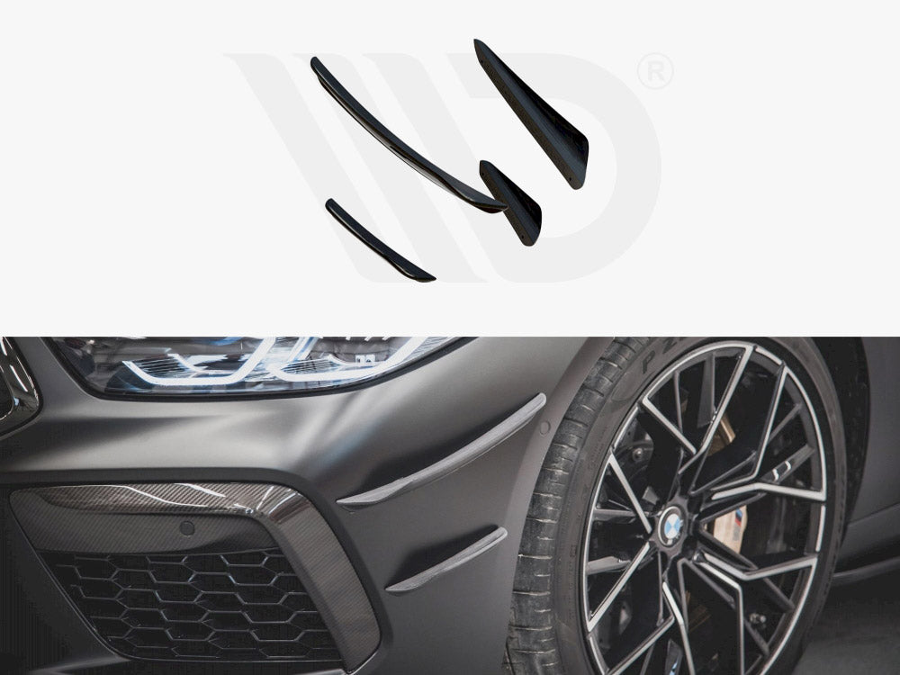 Front Bumper Wings (Canards) Bmw M8 GRAN Coupe F93 2019- Maxton Design