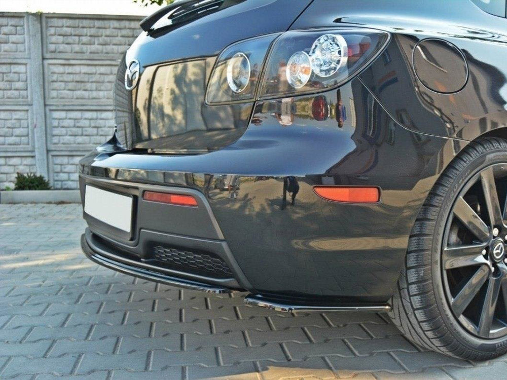 Rear Side Splitters Mazda 3 MPS MK1 (Preface) Maxton Design