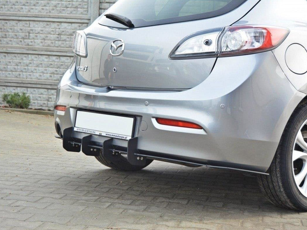 Mazda 3 MK2 Sport (Preface) Rear Diffuser & Rear Side Splitters Maxton Design