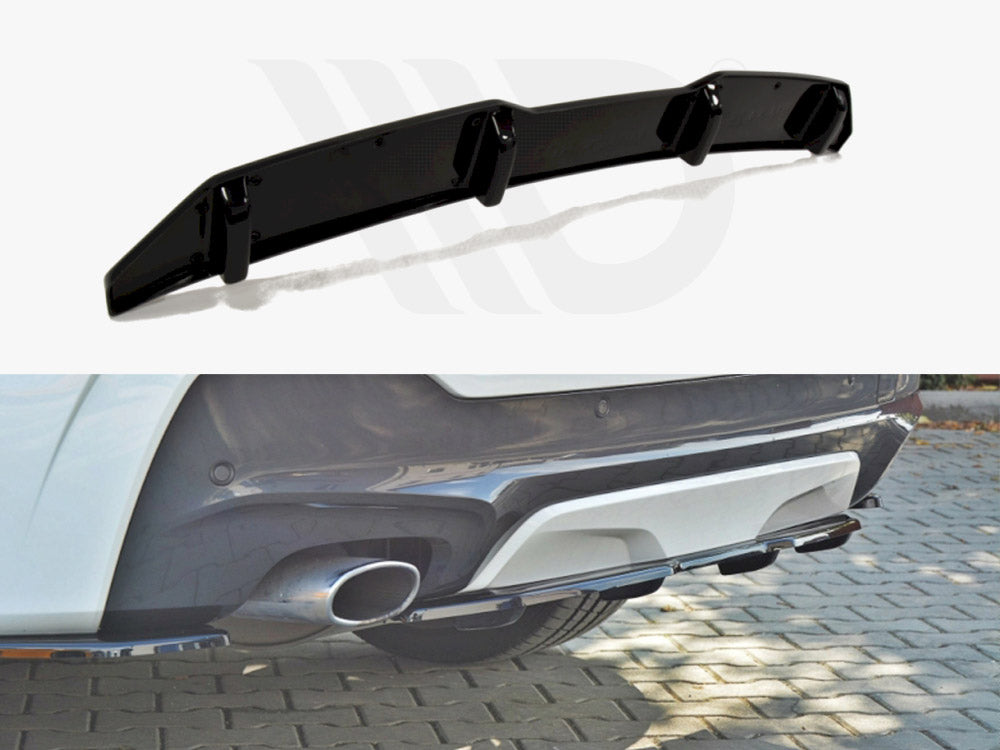 Central Rear Splitter (Vertical Bars) BMW X4 M-Pack Maxton Design