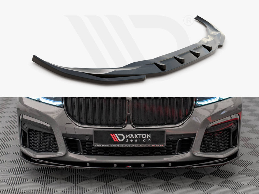 Front Splitter V.1 Bmw 7 G11 M-pack Facelift 2019- Maxton Design