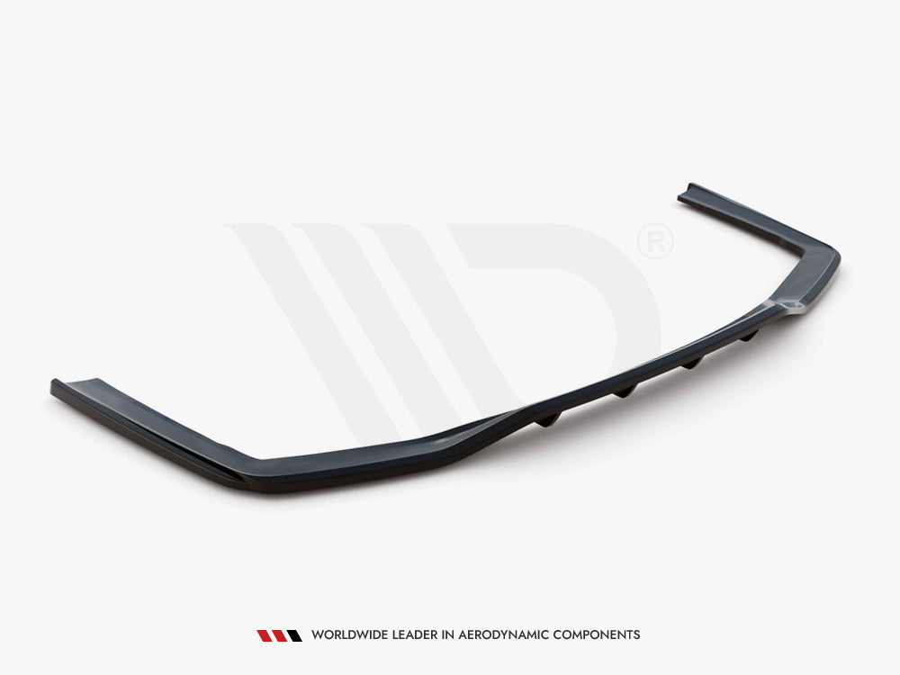 Central Rear Splitter (Vertical Bars) BMW 7 G11 M-Pack Facelift 2019- Maxton Design