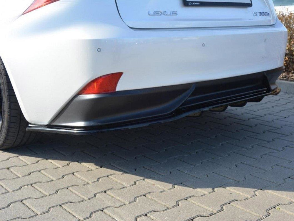 Central Rear Splitter (Vertical Bars) Lexus IS 300H Mk3 Maxton Design