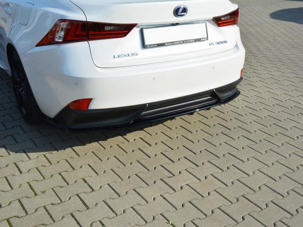 Central Rear Splitter (Vertical Bars) Lexus IS 300H Mk3 Maxton Design