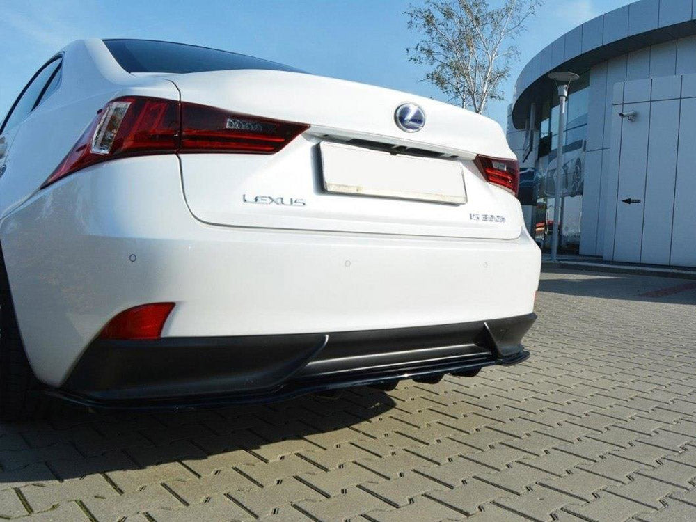 Central Rear Splitter (Vertical Bars) Lexus IS 300H Mk3 Maxton Design