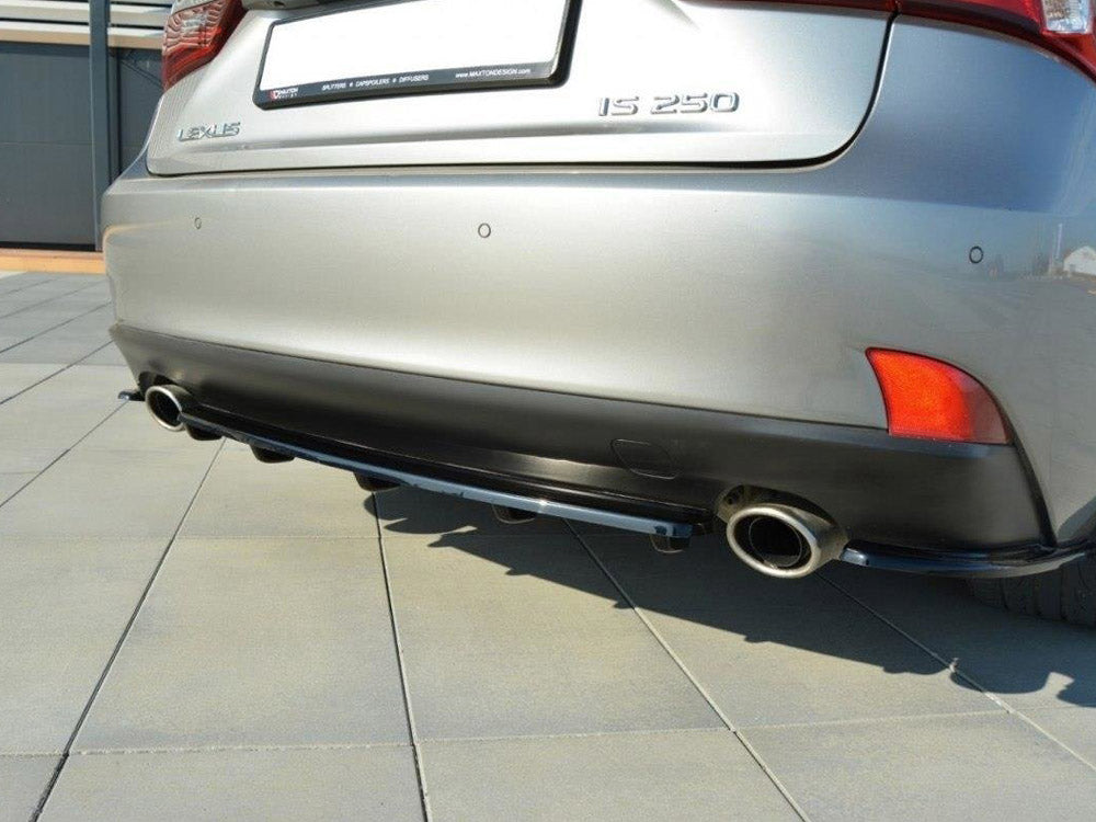 Central Rear Splitter (Vertical Bars) Lexus IS Mk3 T Maxton Design