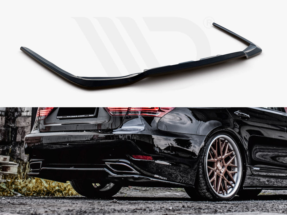 Central Rear Splitter Lexus LS MK4 Facelift 2012-2017 Maxton Design