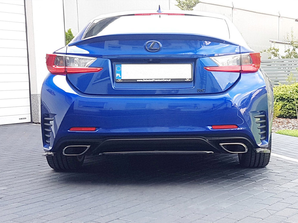 Central Rear Splitter (Without Vertical Bars) Lexus RC 2014-UP Maxton Design