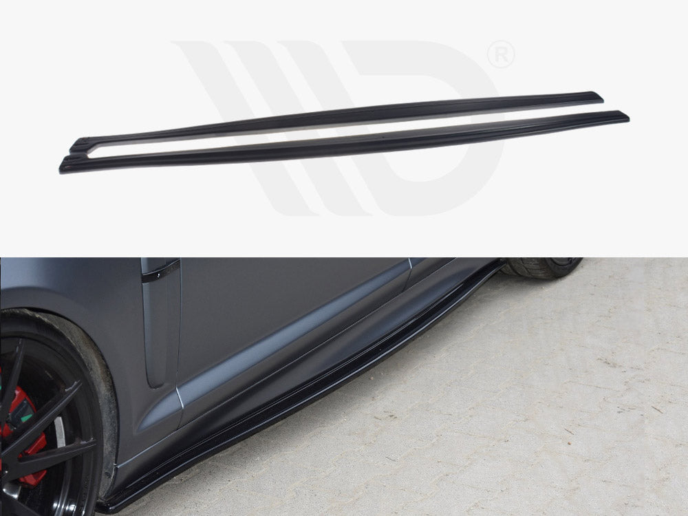 Side Skirts Diffusers Jaguar XF- R 2007-2011 Maxton Design