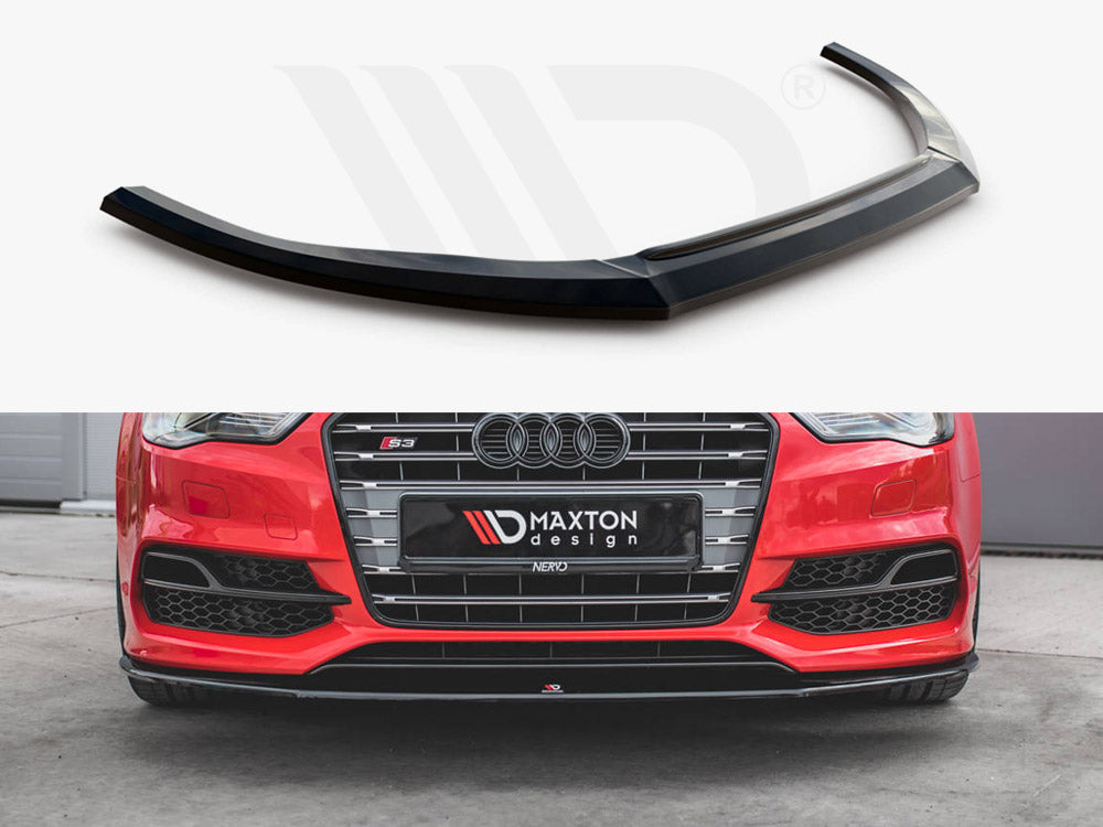 Front Splitter V.1 Audi S3 / A3 S-line 8V Sedan / Cabrio 2013-2016 Maxton Design